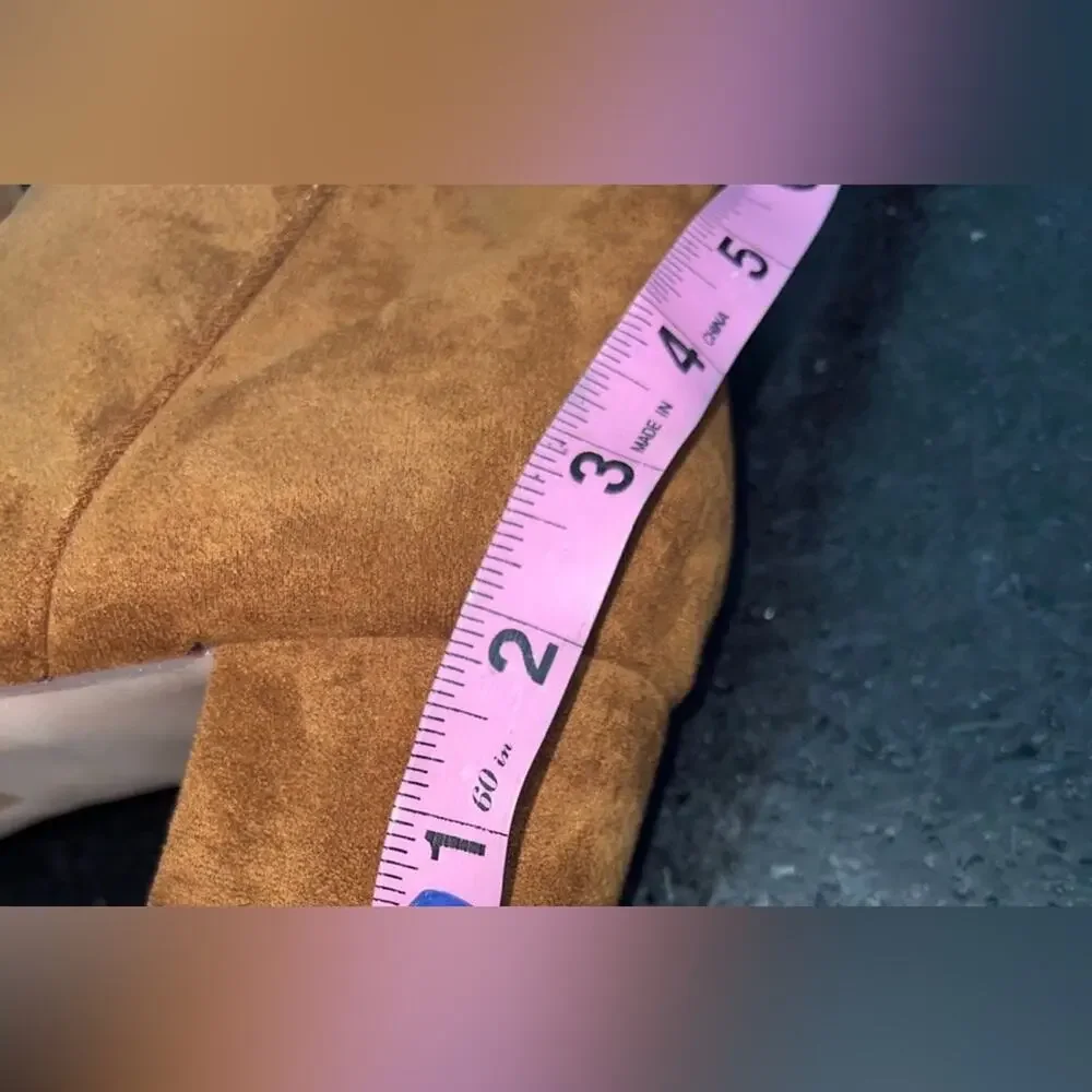 UEC CHASE + CHLOE FAUX SUEDE CAMEL COLOR OVER THE KNEE BOOTS SZ 8